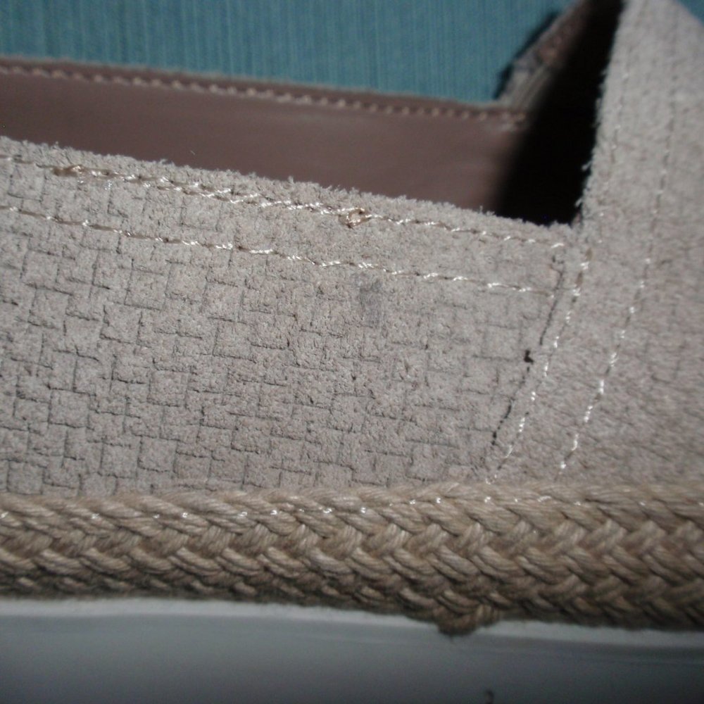 Donald Pliner Paryn Leather Tan Espadrilles Shoes Flats Slip Ons 8.5 - Picture 13 of 13